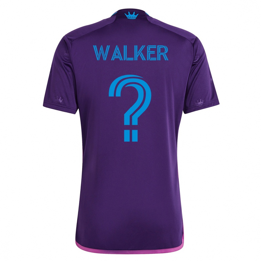 Moteriškas Isaac Walker #0 Violetinė Išvykos Marškinėliai 2023/24 T-Shirt