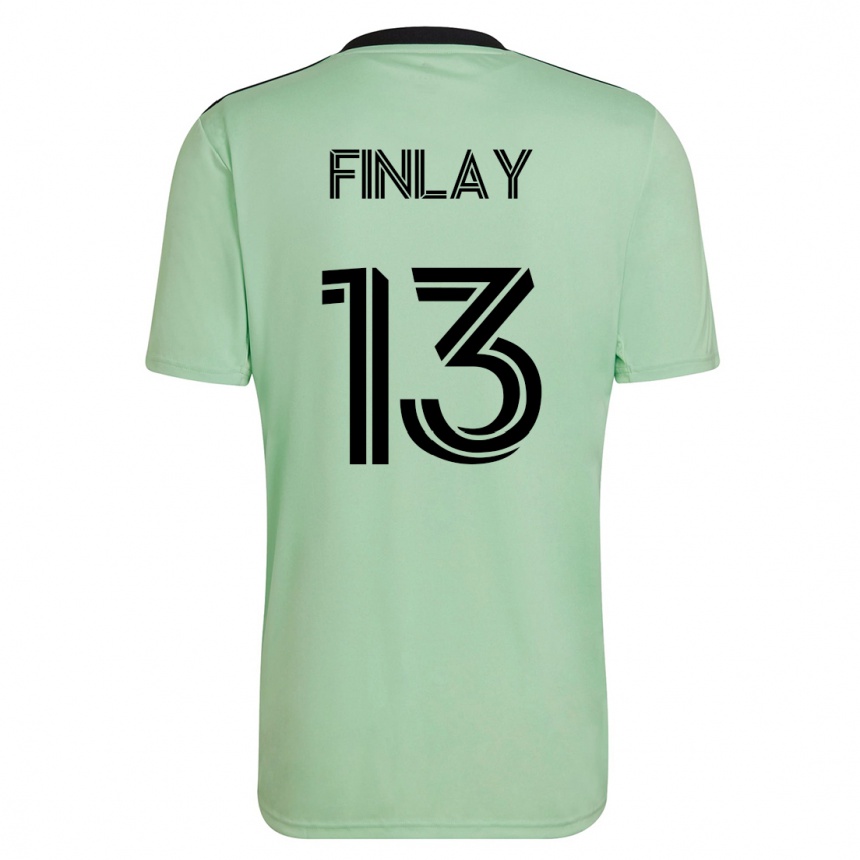 Moteriškas Ethan Finlay #13 Šviesiai Žalia Išvykos Marškinėliai 2023/24 T-Shirt