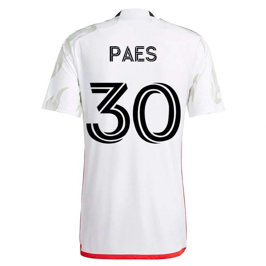 Moteriškas Maarten Paes #30 Baltas Išvykos Marškinėliai 2023/24 T-Shirt
