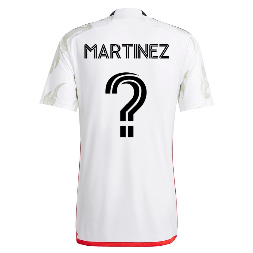 Moteriškas Jonathan Martinez #0 Baltas Išvykos Marškinėliai 2023/24 T-Shirt