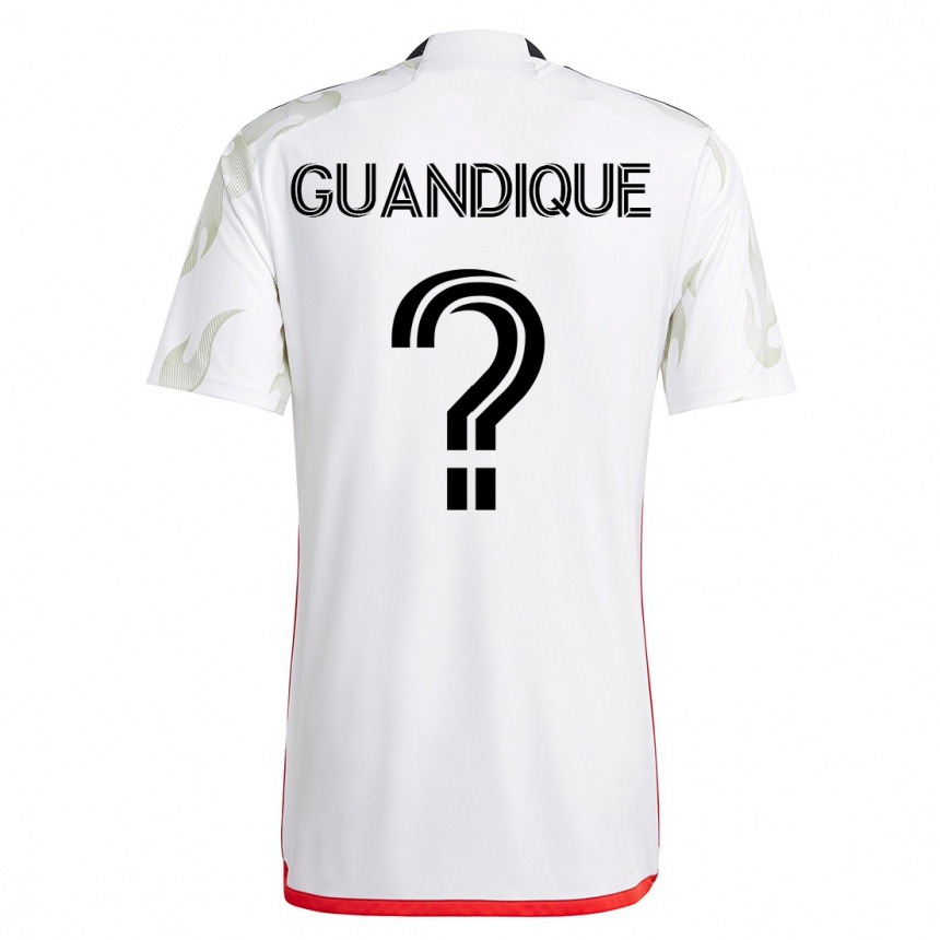 Moteriškas Josmar Guandique #0 Baltas Išvykos Marškinėliai 2023/24 T-Shirt