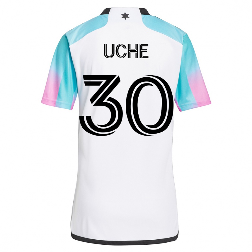 Moteriškas Cc Uche #30 Baltas Išvykos Marškinėliai 2023/24 T-Shirt