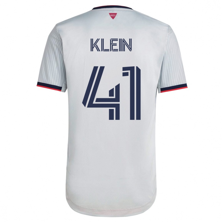 Moteriškas Johnny Klein #41 Baltas Išvykos Marškinėliai 2023/24 T-Shirt