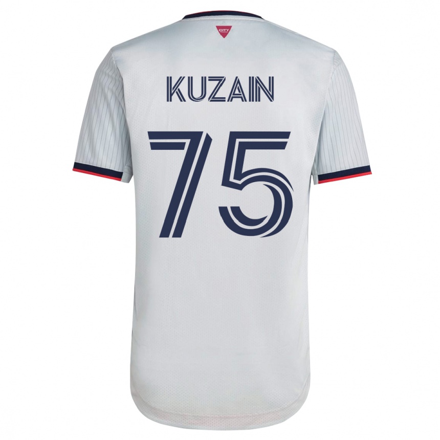 Moteriškas Wan Kuzain #75 Baltas Išvykos Marškinėliai 2023/24 T-Shirt