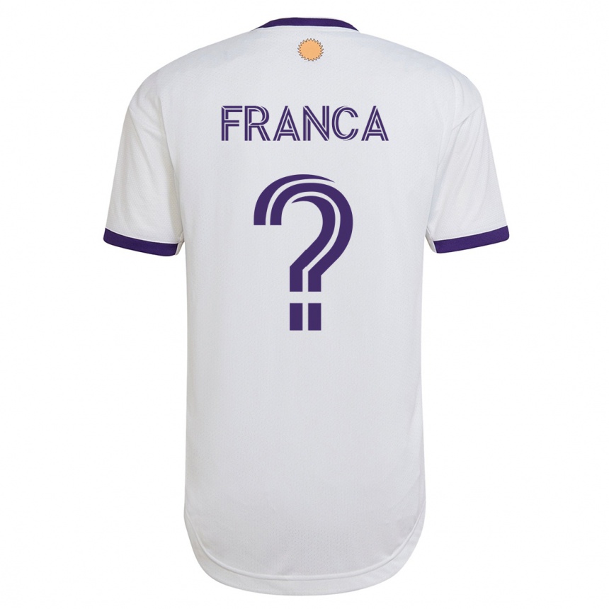 Moteriškas Theo Franca #0 Baltas Išvykos Marškinėliai 2023/24 T-Shirt