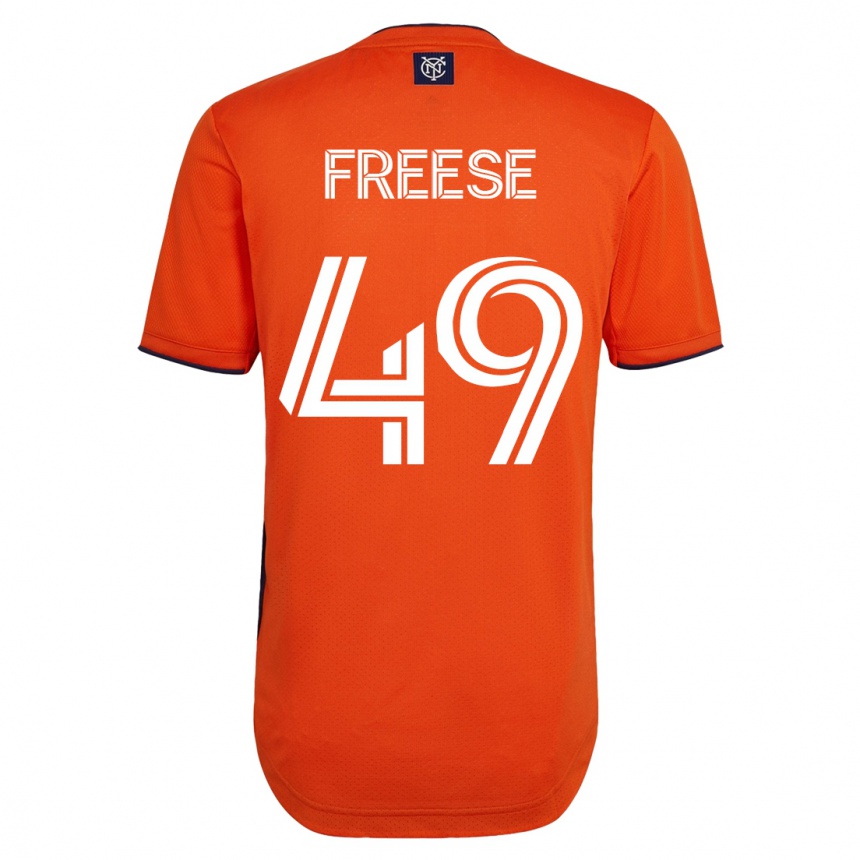 Moteriškas Matt Freese #49 Juoda Išvykos Marškinėliai 2023/24 T-Shirt