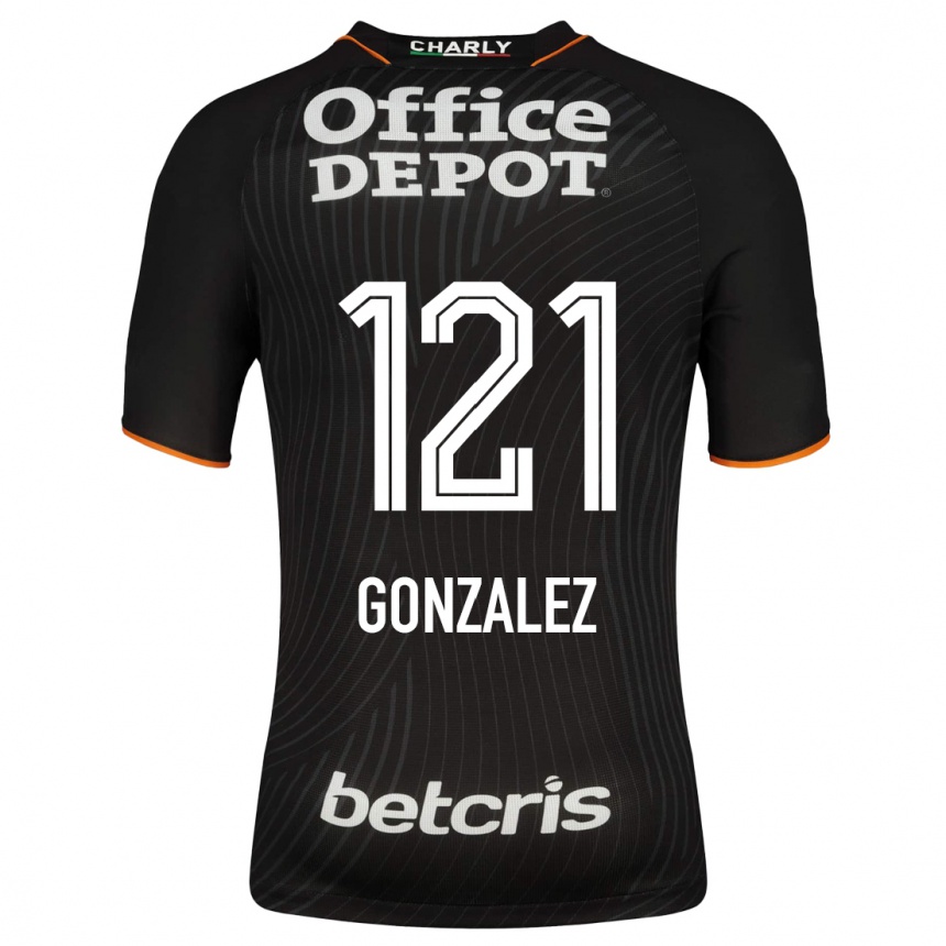 Moteriškas Cristian González #121 Juoda Išvykos Marškinėliai 2023/24 T-Shirt