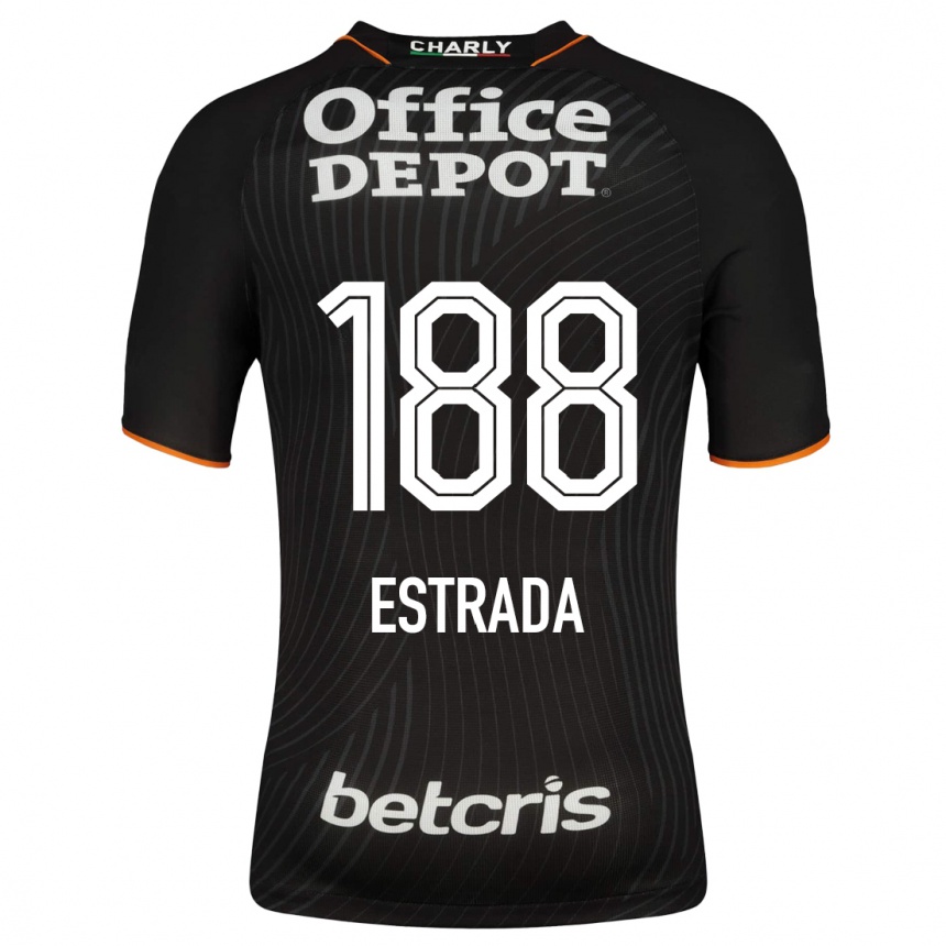 Moteriškas Ángel Estrada #188 Juoda Išvykos Marškinėliai 2023/24 T-Shirt