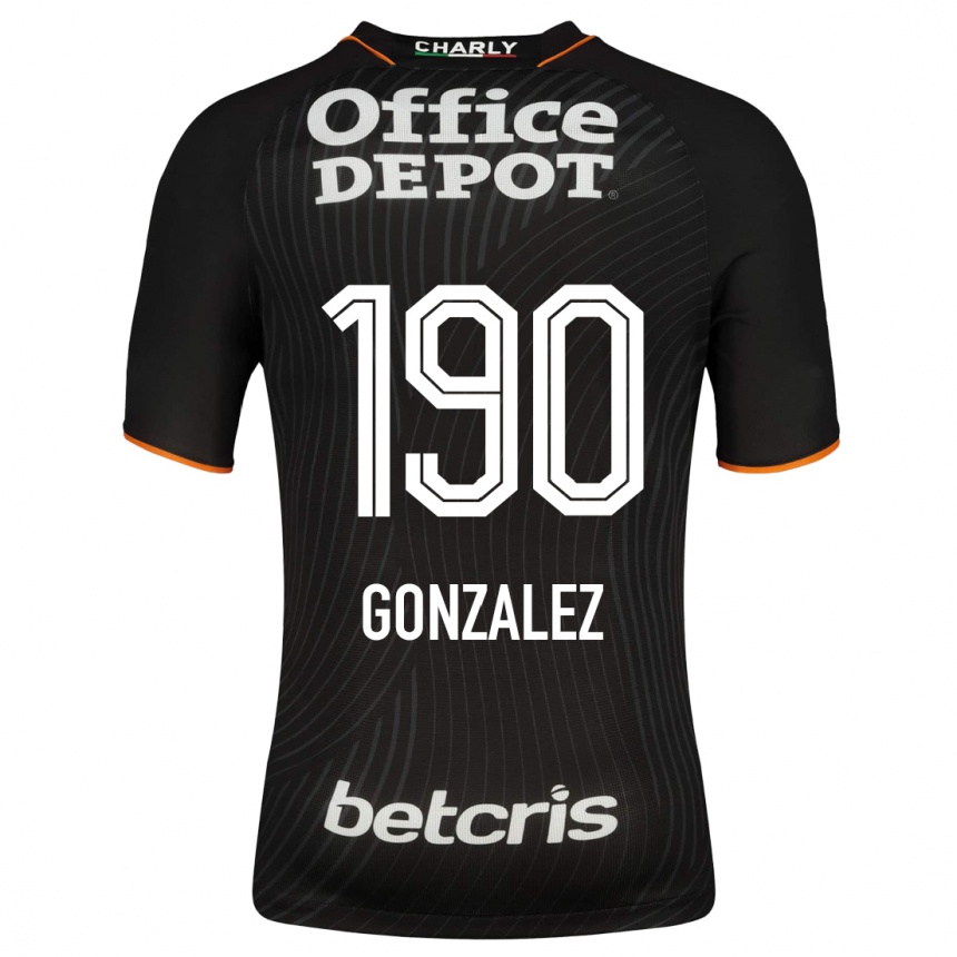 Moteriškas Owen González #190 Juoda Išvykos Marškinėliai 2023/24 T-Shirt