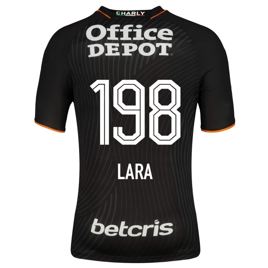 Moteriškas Jesús Lara #198 Juoda Išvykos Marškinėliai 2023/24 T-Shirt