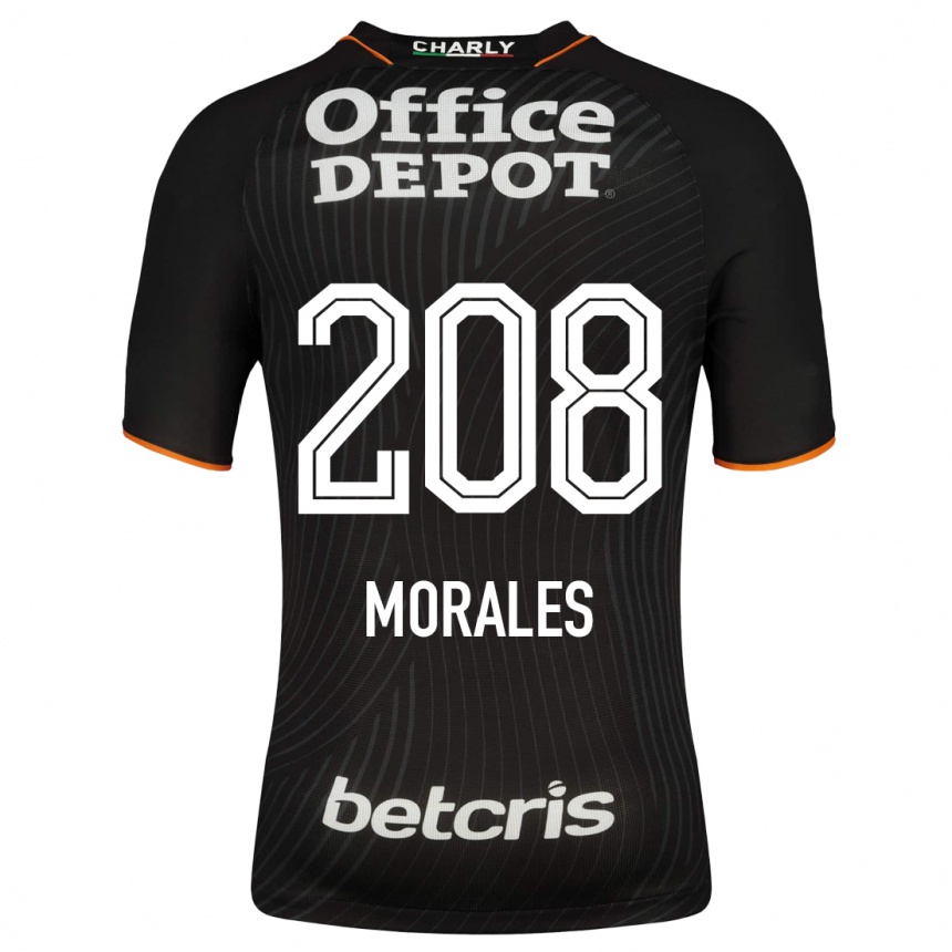 Moteriškas Erik Morales #208 Juoda Išvykos Marškinėliai 2023/24 T-Shirt