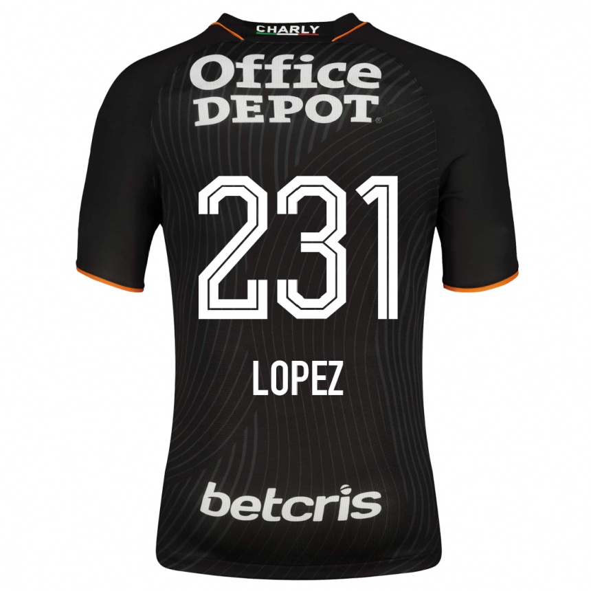 Moteriškas Víctor López #231 Juoda Išvykos Marškinėliai 2023/24 T-Shirt