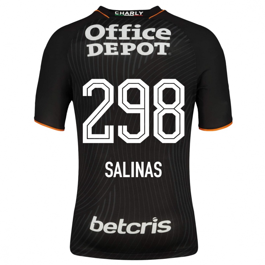 Moteriškas Jesús Salinas #298 Juoda Išvykos Marškinėliai 2023/24 T-Shirt
