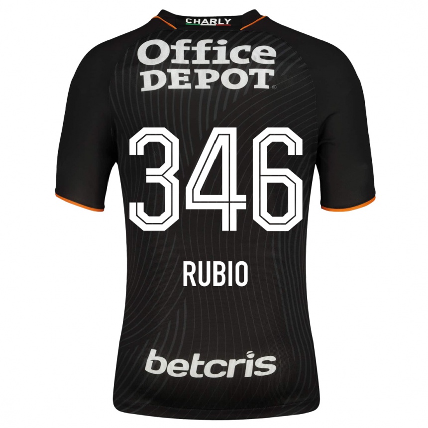 Moteriškas Mateo Rubio #346 Juoda Išvykos Marškinėliai 2023/24 T-Shirt
