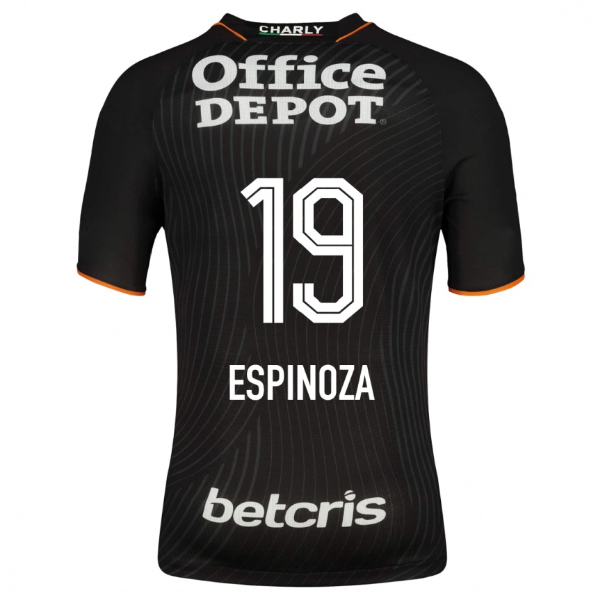 Moteriškas Giselle Espinoza #19 Juoda Išvykos Marškinėliai 2023/24 T-Shirt