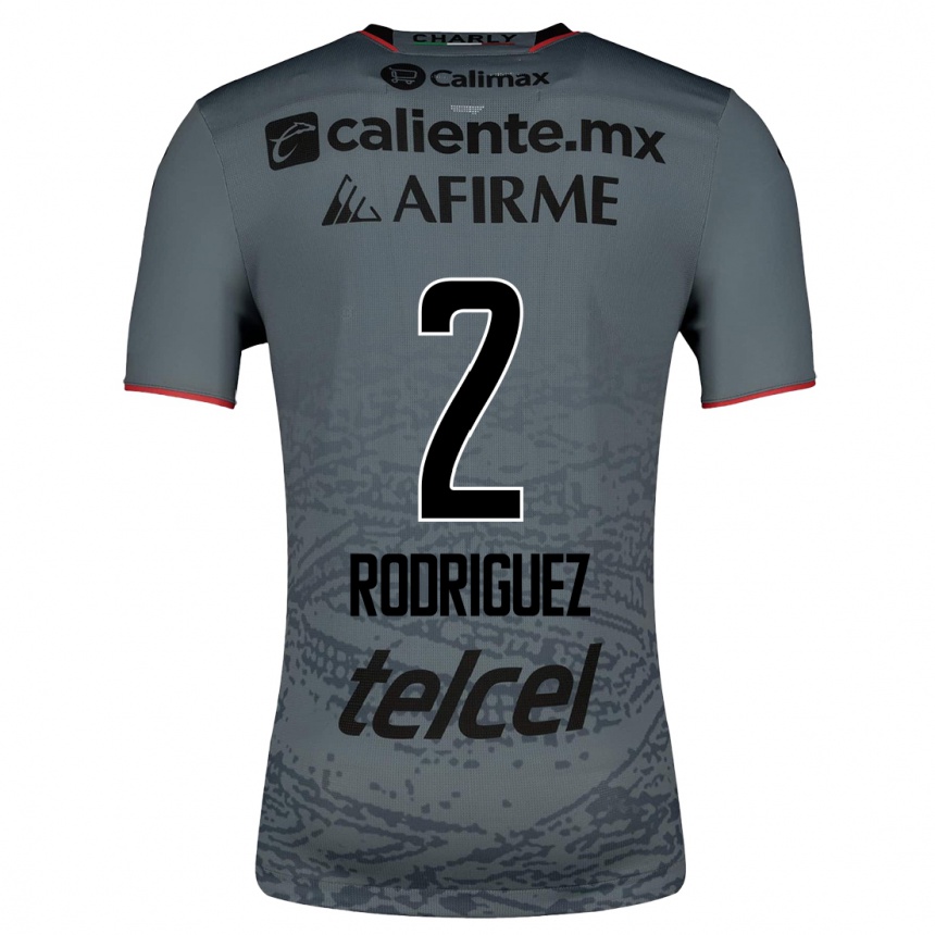 Moteriškas Antonio Rodríguez #2 Pilka Išvykos Marškinėliai 2023/24 T-Shirt