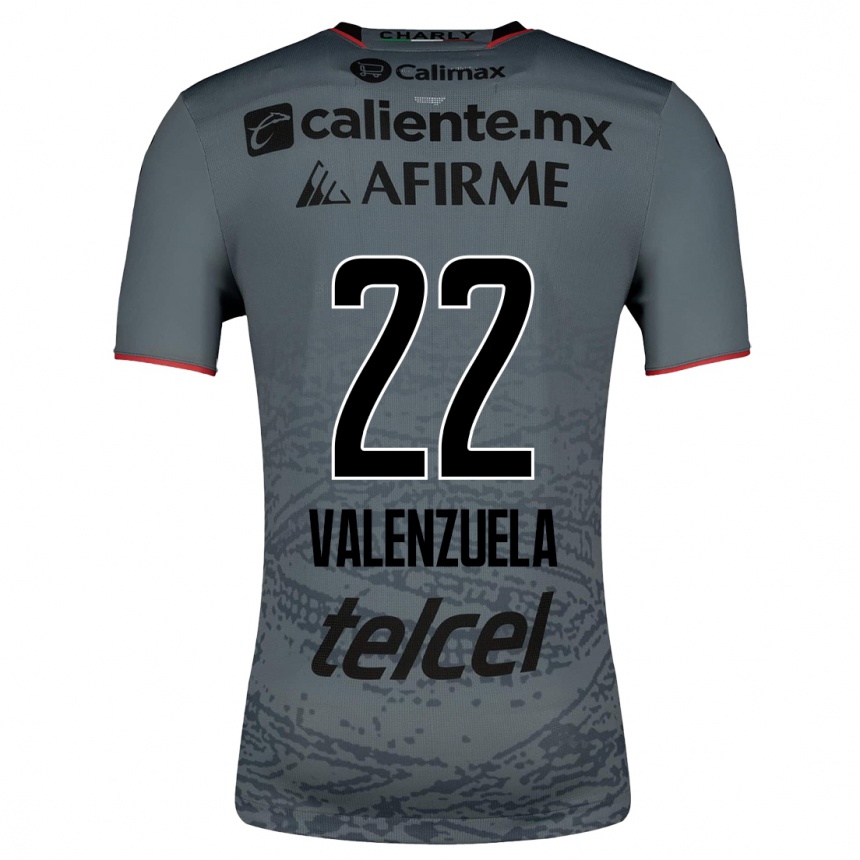 Moteriškas Carlos Valenzuela #22 Pilka Išvykos Marškinėliai 2023/24 T-Shirt
