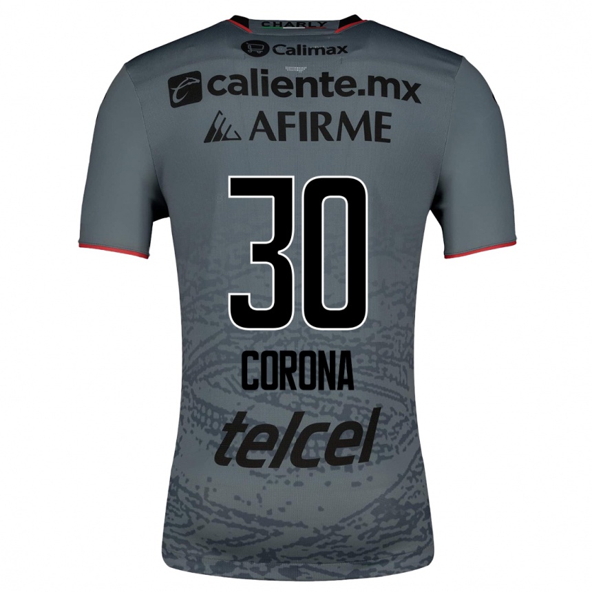 Moteriškas Jesús Corona #30 Pilka Išvykos Marškinėliai 2023/24 T-Shirt