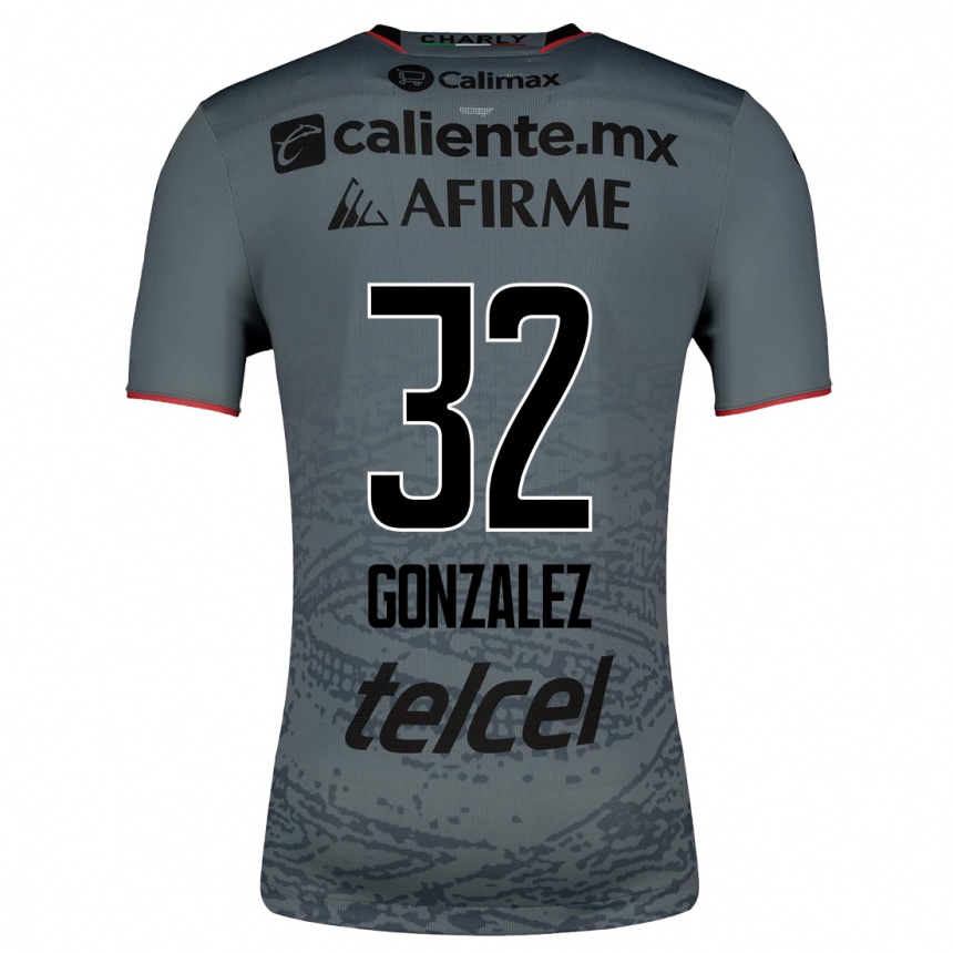 Moteriškas Carlos González #32 Pilka Išvykos Marškinėliai 2023/24 T-Shirt