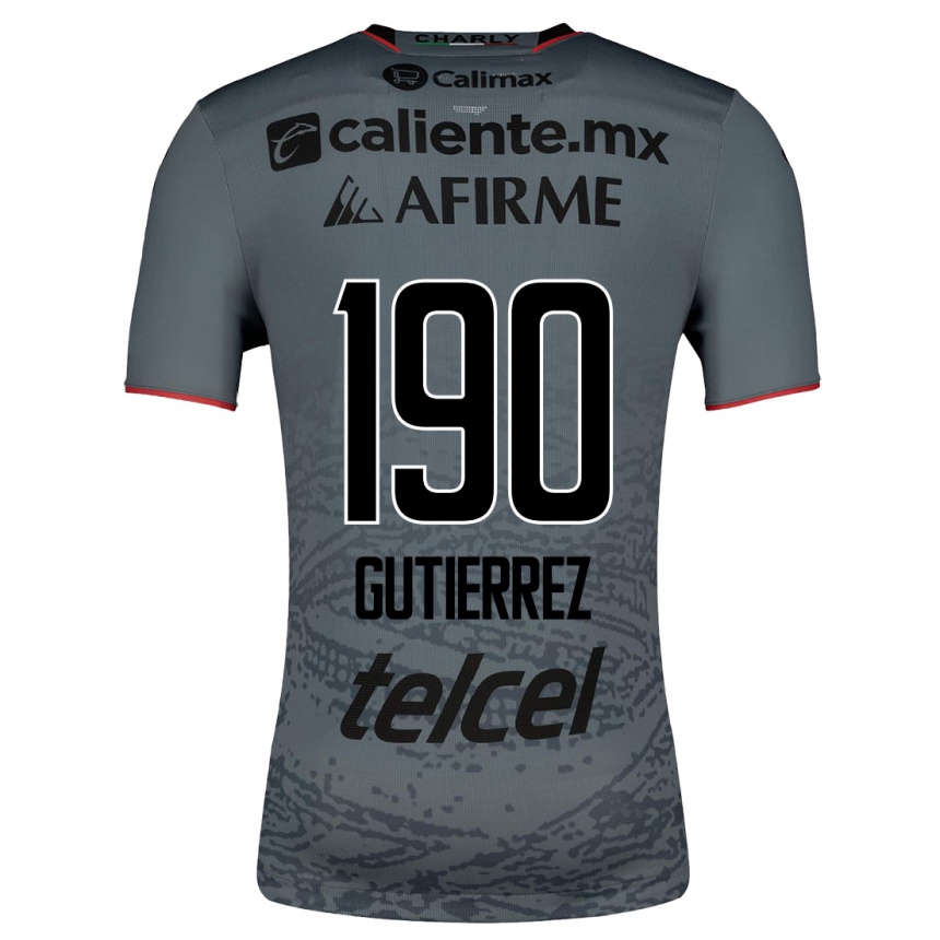 Moteriškas Dayán Gutiérrez #190 Pilka Išvykos Marškinėliai 2023/24 T-Shirt