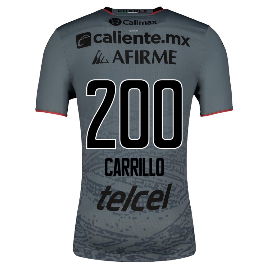 Moteriškas Manuel Carrillo #200 Pilka Išvykos Marškinėliai 2023/24 T-Shirt