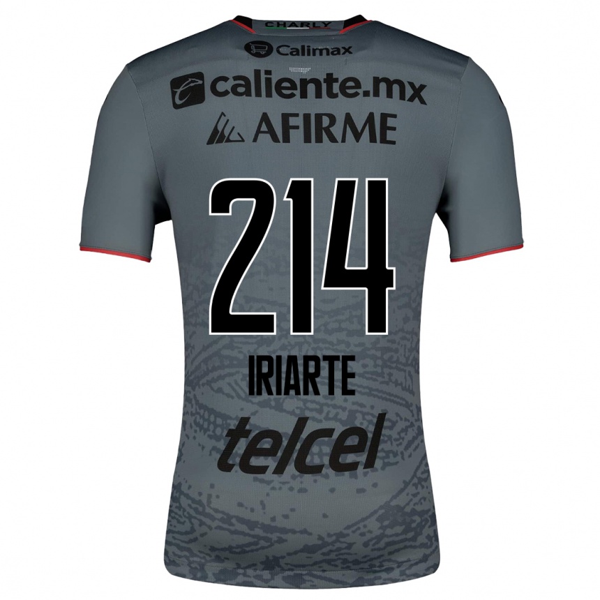 Moteriškas Oliver Iriarte #214 Pilka Išvykos Marškinėliai 2023/24 T-Shirt