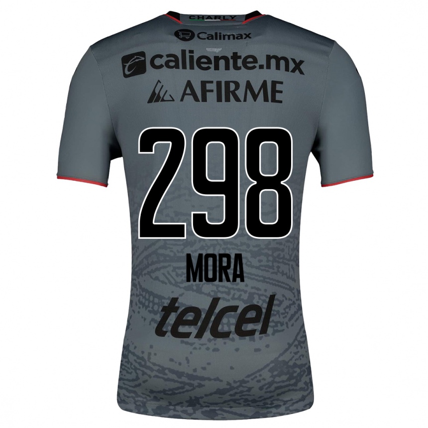 Moteriškas Gilberto Mora #298 Pilka Išvykos Marškinėliai 2023/24 T-Shirt