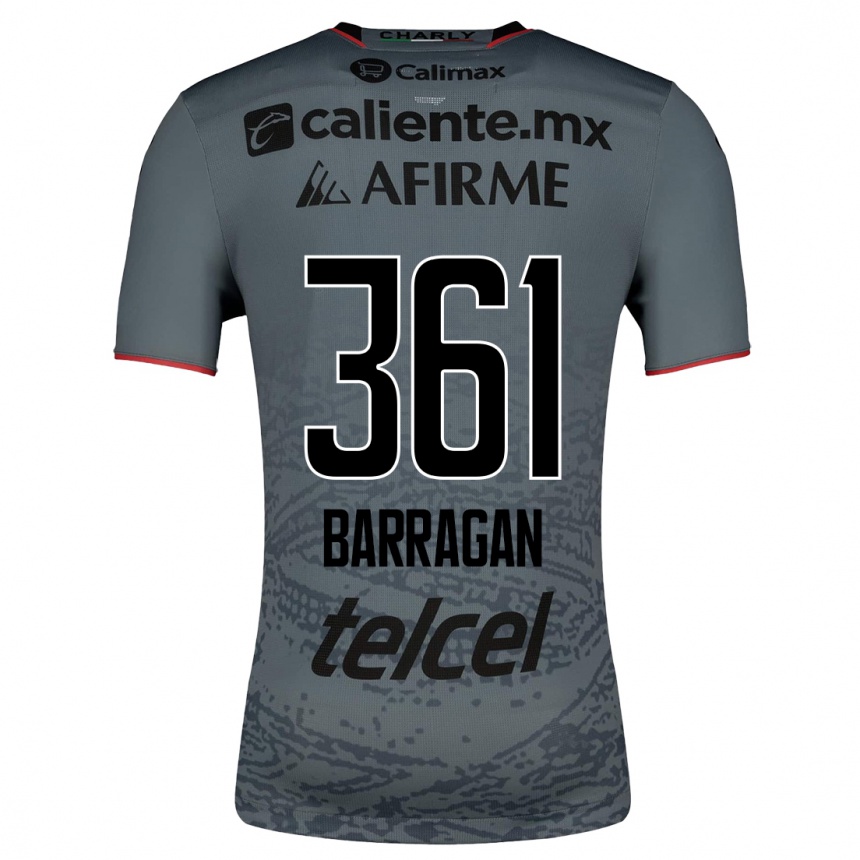 Moteriškas Jesús Barragán #361 Pilka Išvykos Marškinėliai 2023/24 T-Shirt