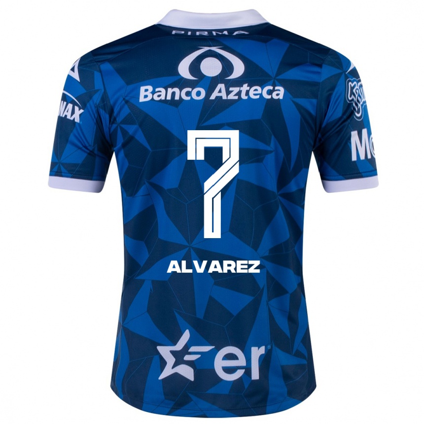 Moteriškas Daniel Álvarez #7 Mėlyna Išvykos Marškinėliai 2023/24 T-Shirt
