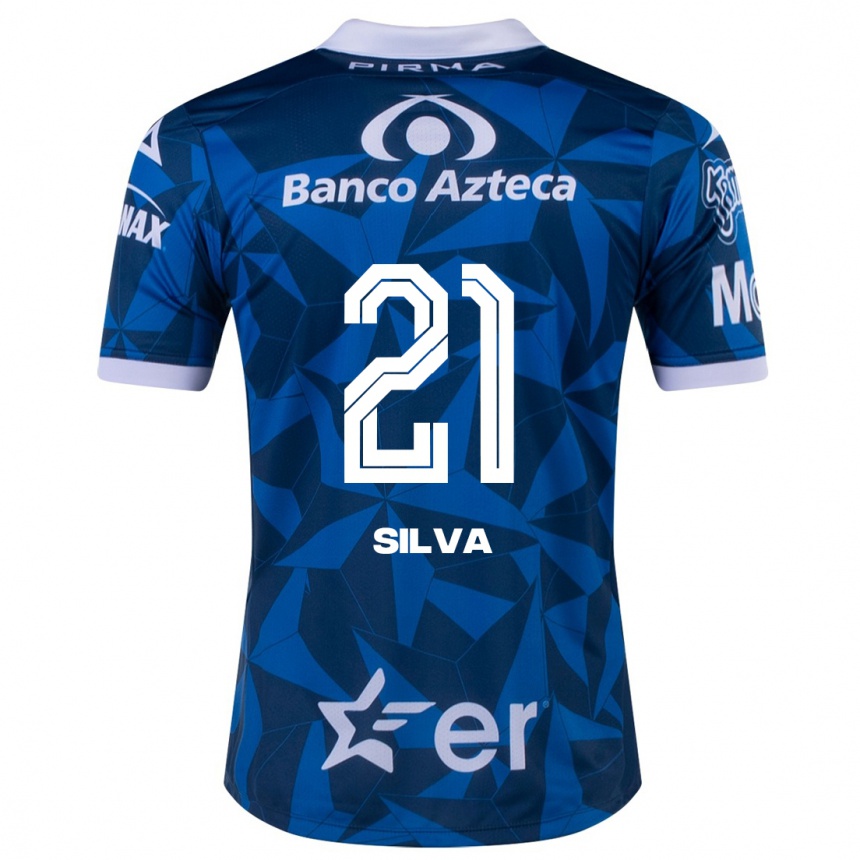 Moteriškas Gastón Silva #21 Mėlyna Išvykos Marškinėliai 2023/24 T-Shirt