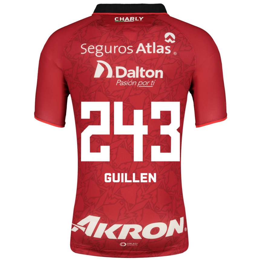 Moteriškas Jesús Guillén #243 Raudona Išvykos Marškinėliai 2023/24 T-Shirt