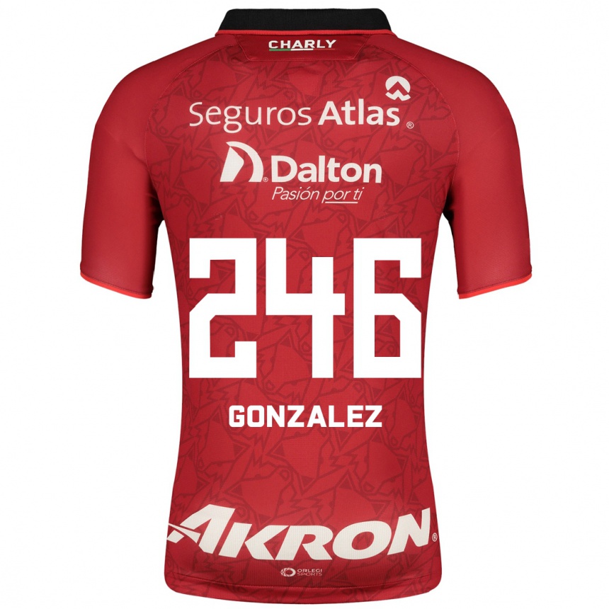 Moteriškas Juan González #246 Raudona Išvykos Marškinėliai 2023/24 T-Shirt