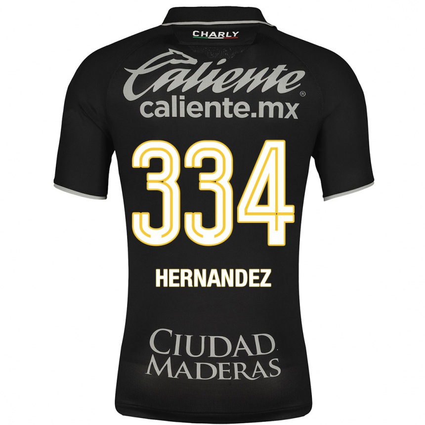 Moteriškas Alan Hernández #334 Juoda Išvykos Marškinėliai 2023/24 T-Shirt