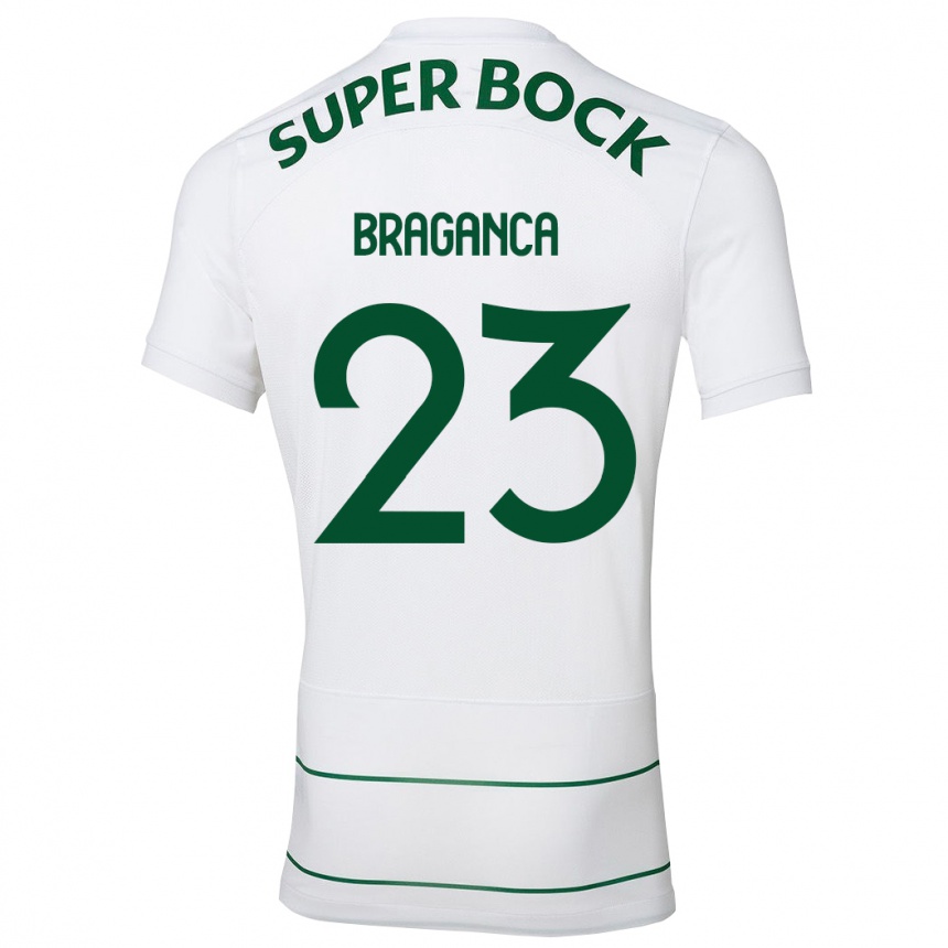 Moteriškas Daniel Bragança #23 Baltas Išvykos Marškinėliai 2023/24 T-Shirt