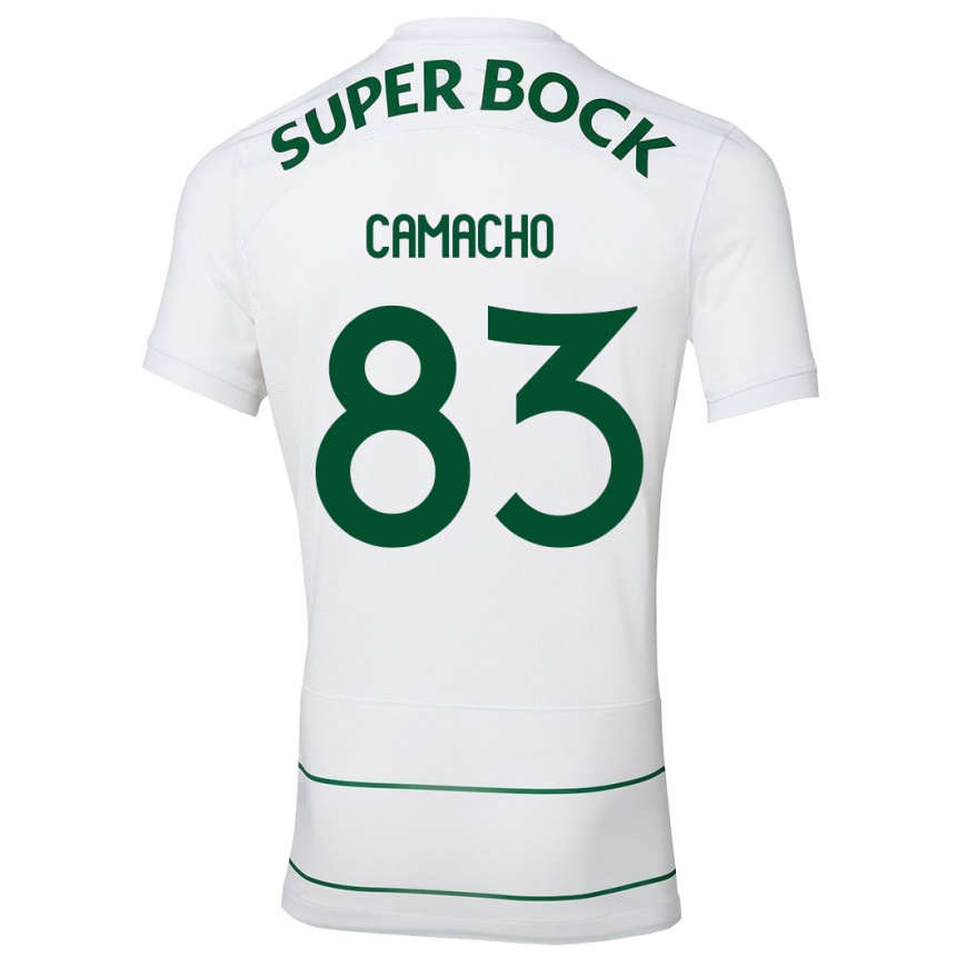 Moteriškas Rafael Camacho #83 Baltas Išvykos Marškinėliai 2023/24 T-Shirt