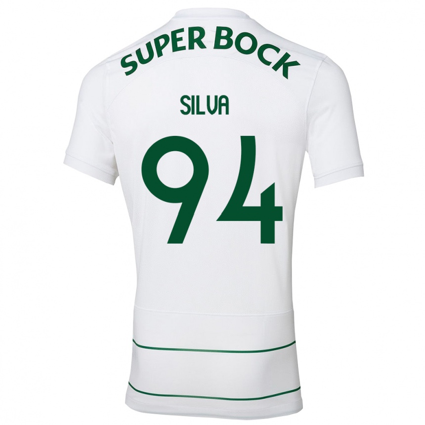 Moteriškas Pedro Silva #94 Baltas Išvykos Marškinėliai 2023/24 T-Shirt