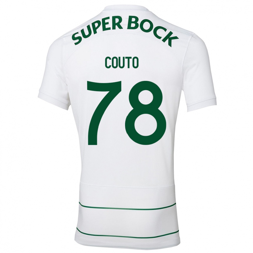 Moteriškas Mauro Couto #78 Baltas Išvykos Marškinėliai 2023/24 T-Shirt