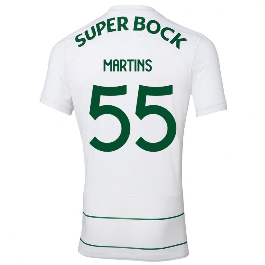 Moteriškas Carolina Martins #55 Baltas Išvykos Marškinėliai 2023/24 T-Shirt