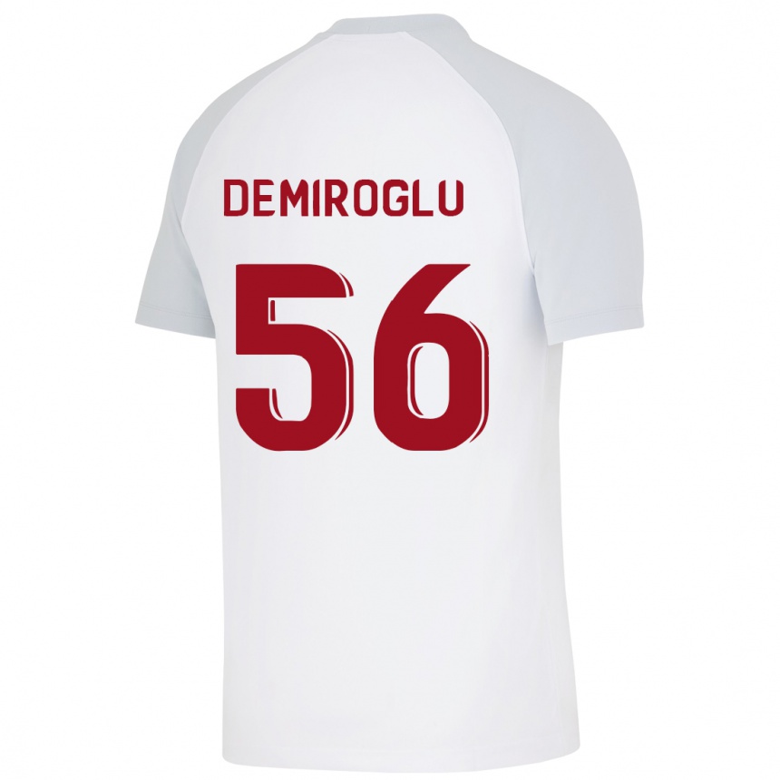 Moteriškas Baran Demiroğlu #56 Baltas Išvykos Marškinėliai 2023/24 T-Shirt
