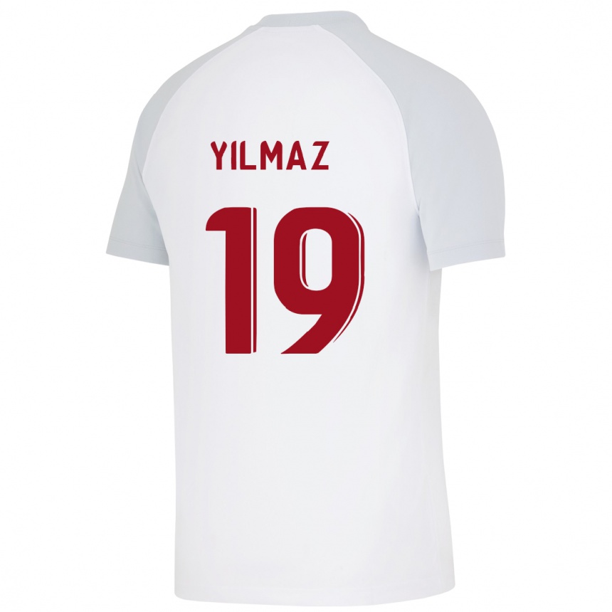Moteriškas Zehra Yılmaz #19 Baltas Išvykos Marškinėliai 2023/24 T-Shirt