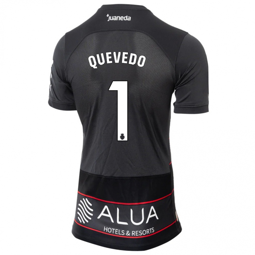 Moteriškas Alex Quevedo #1 Juoda Išvykos Marškinėliai 2023/24 T-Shirt