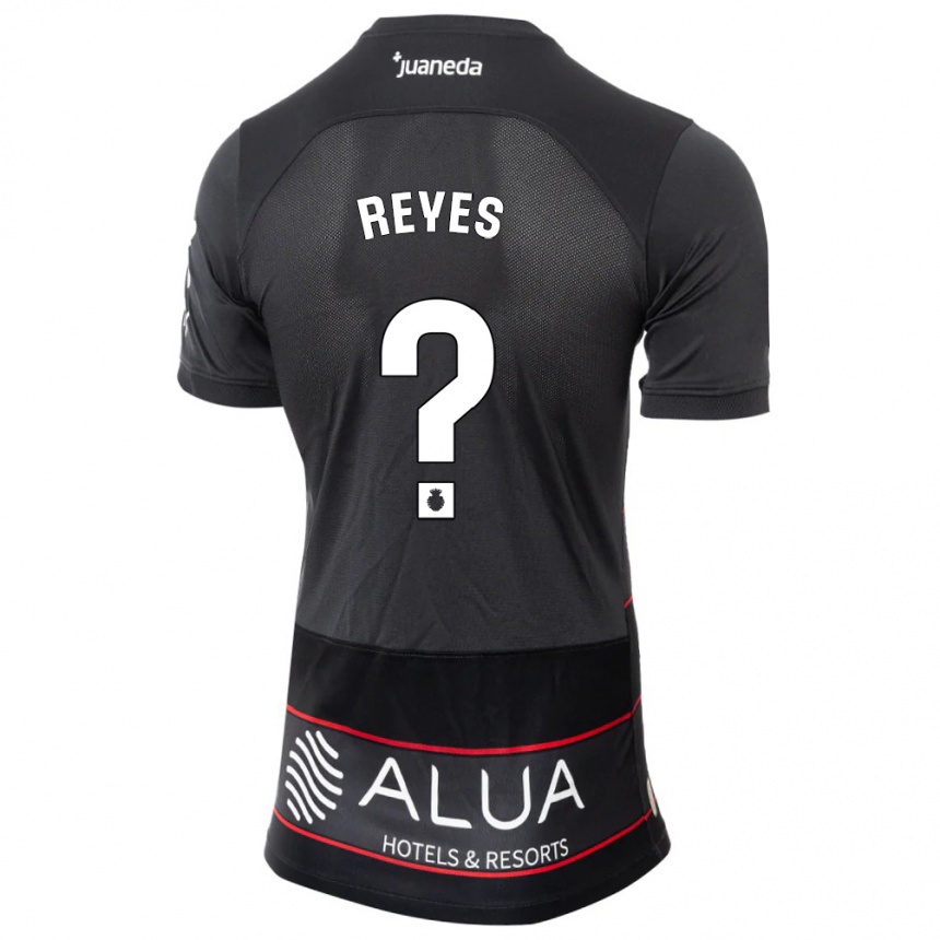Moteriškas Borja Reyes #0 Juoda Išvykos Marškinėliai 2023/24 T-Shirt
