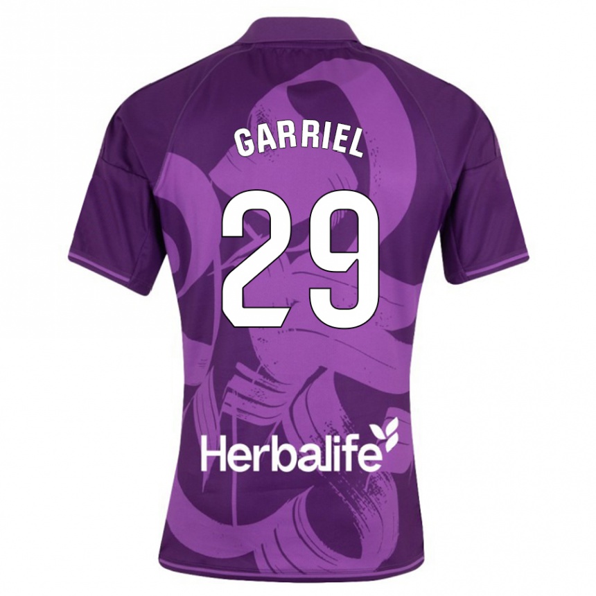 Moteriškas Iván Garriel #29 Violetinė Išvykos Marškinėliai 2023/24 T-Shirt