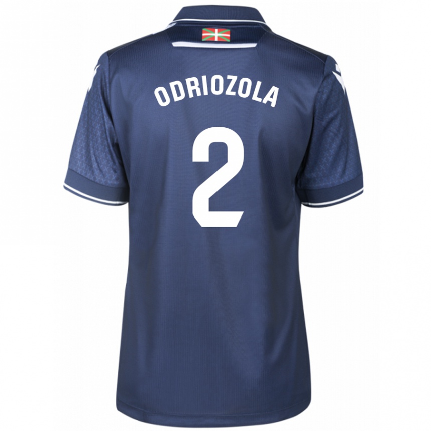 Moteriškas Alvaro Odriozola #2 Karinis Jūrų Laivynas Išvykos Marškinėliai 2023/24 T-Shirt