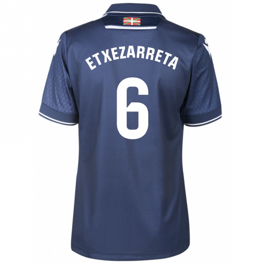 Moteriškas Ane Etxezarreta Aierbe #6 Karinis Jūrų Laivynas Išvykos Marškinėliai 2023/24 T-Shirt