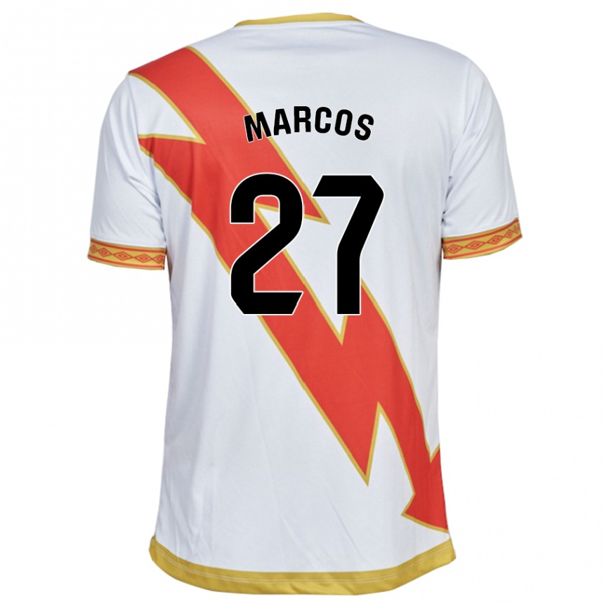 Vaikiškas Álvaro Marcos #27 Baltas Namų Marškinėliai 2023/24 T-Shirt