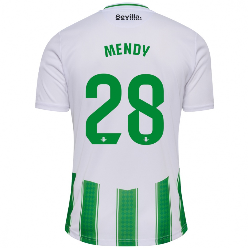 Vaikiškas Nobel Mendy #28 Baltas Namų Marškinėliai 2023/24 T-Shirt