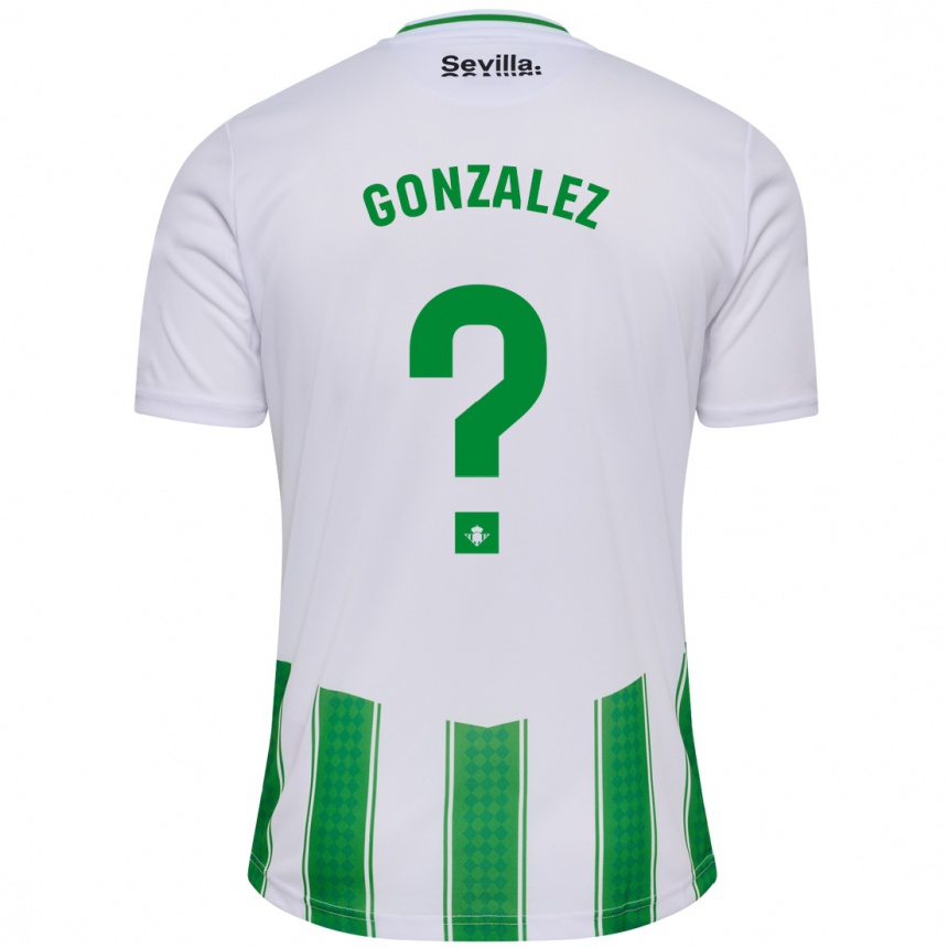 Vaikiškas David González #7 Baltas Namų Marškinėliai 2023/24 T-Shirt