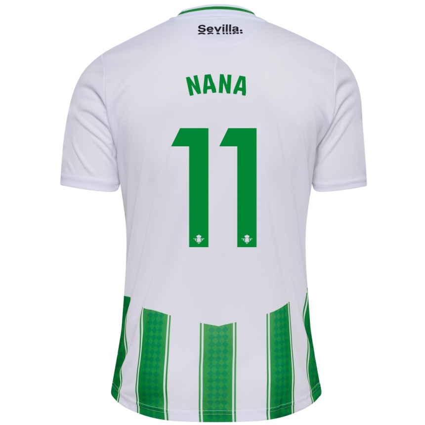 Vaikiškas Nuria Ligero Fernández #11 Baltas Namų Marškinėliai 2023/24 T-Shirt