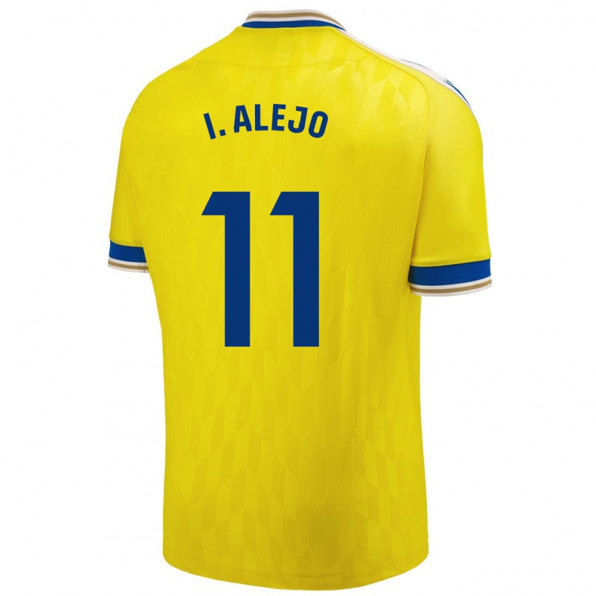 Vaikiškas Iván Alejo #11 Geltona Namų Marškinėliai 2023/24 T-Shirt